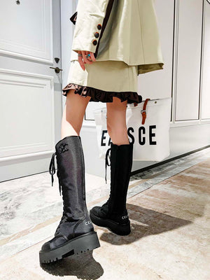 Celine Women Shoes Celine Buckled High Boot in Calfskin 189817 - 35 - View 8