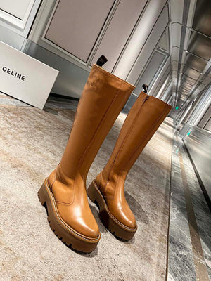 Celine Women Shoes Celine Buckled High Boot in Calfskin 189818 - 35 - View 3