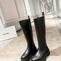 Celine Women Shoes Celine Buckled High Boot in Calfskin 189819 - 35 - View 1