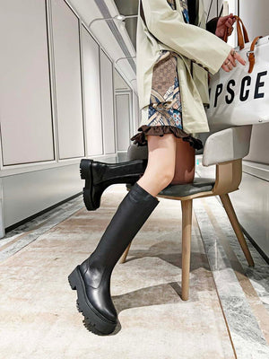 Celine Women Shoes Celine Buckled High Boot in Calfskin 189819 - 35 - View 8