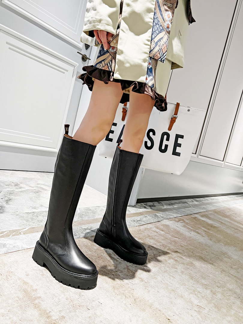 Celine Women Shoes Celine Buckled High Boot in Calfskin 189819