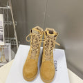 Celine Women Shoes Celine in Nucuck Laced up Boot 189044 - 35 - View 1