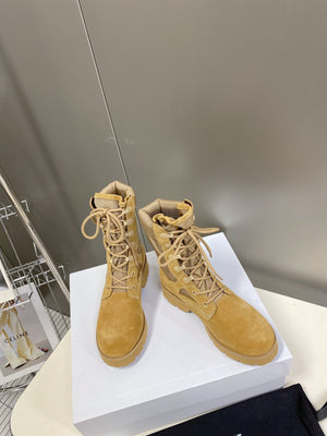 Celine Women Shoes Celine in Nucuck Laced up Boot 189044 - 35 - View 6