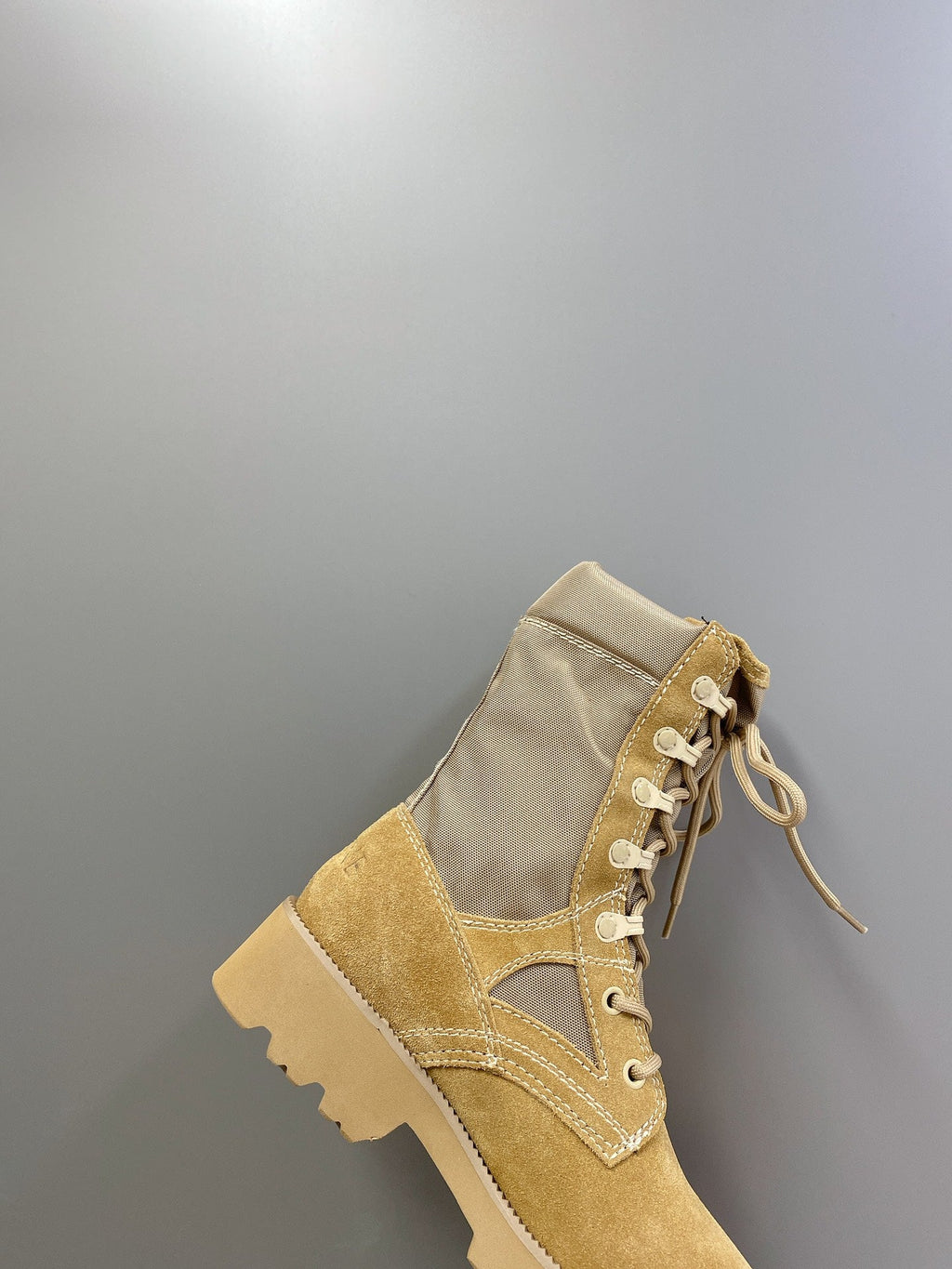 Celine Women Shoes Celine in Nucuck Laced up Boot 189044