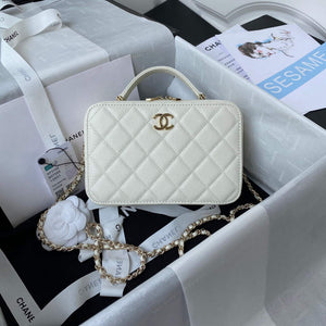 Chanel AS3168 Vanity with Chain Bag White - Default Title - View 1