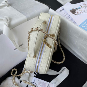 Chanel AS3168 Vanity with Chain Bag White - Default Title - View 4