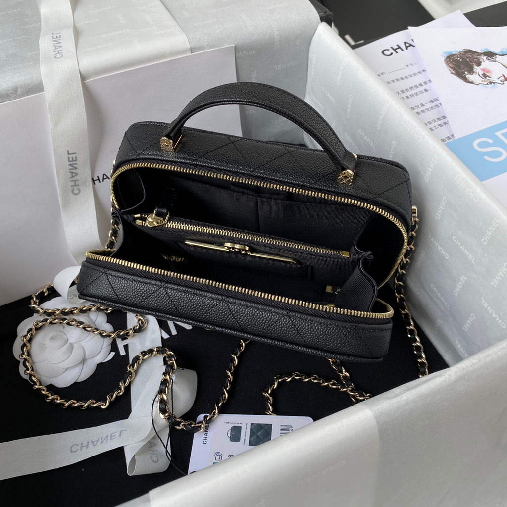 Chanel AS3168 Vanity with Chain Bag Black