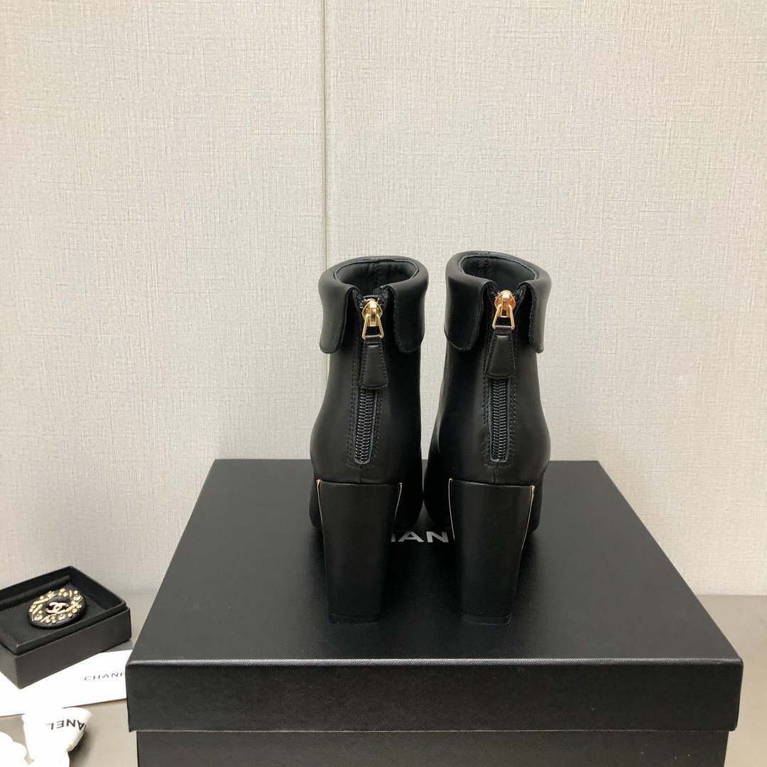 Chanel Women's Shoes Ankle Boots 194353 - 35 - View 3