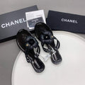Chanel G38867 Sandals Mules Fabric Women C91205