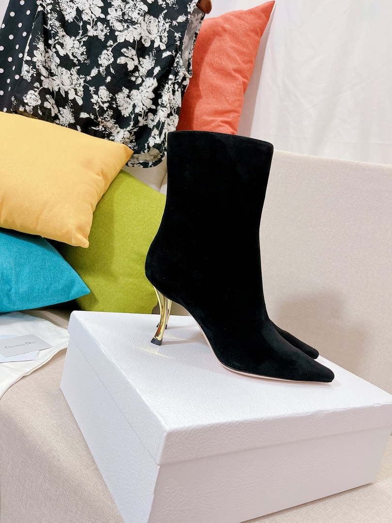 Dior Women's Shoes Kci806vvv_S900 D-Fame Heeled Ankle Boot 192353