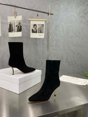 Dior Women's Shoes KCI806VVV_S900 D-Fame Heeled Angle Boot 192879 - 35 - View 1