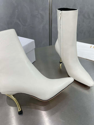 Dior Women's Shoes KCI806VVV_S900 D-Fame Heeled Angle Boot 192877 - 35 - View 6