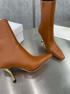 Dior Women's Shoes KCI806VVV_S900 D-Fame Heeled Angle Boot 192878 - 35 - View 7