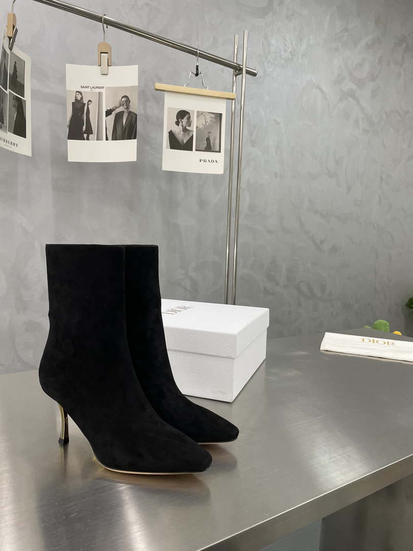Dior Women's Shoes KCI806VVV_S900 D-Fame Heeled Angle Boot 192879