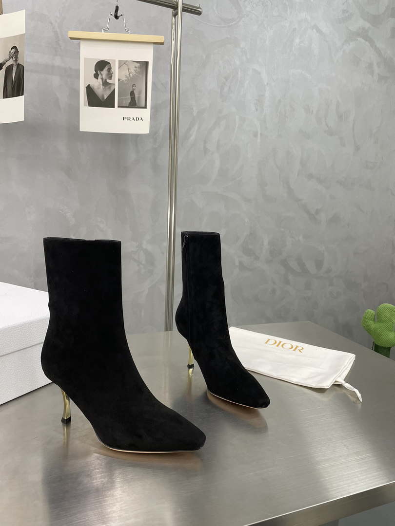 Dior Women's Shoes KCI806VVV_S900 D-Fame Heeled Angle Boot 192879