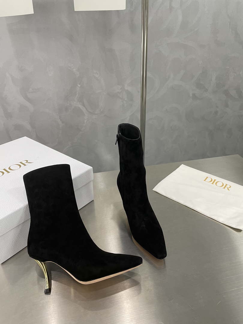 Dior Women's Shoes KCI806VVV_S900 D-Fame Heeled Angle Boot 192879