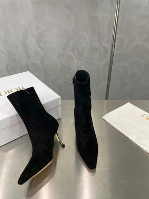 Dior Women's Shoes KCI806VVV_S900 D-Fame Heeled Angle Boot 192879 - 35 - View 6