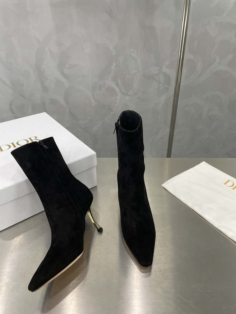 Dior Women's Shoes KCI806VVV_S900 D-Fame Heeled Angle Boot 192879