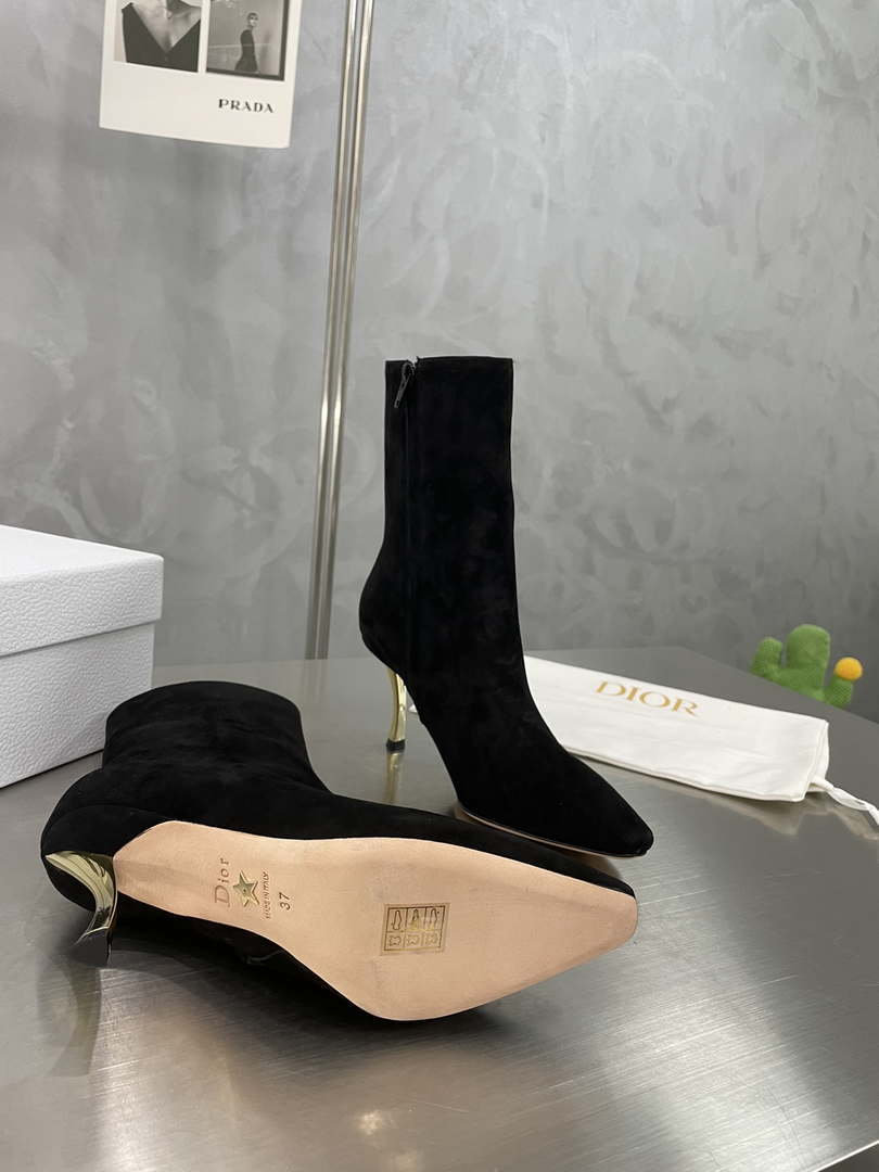 Dior Women's Shoes KCI806VVV_S900 D-Fame Heeled Angle Boot 192879