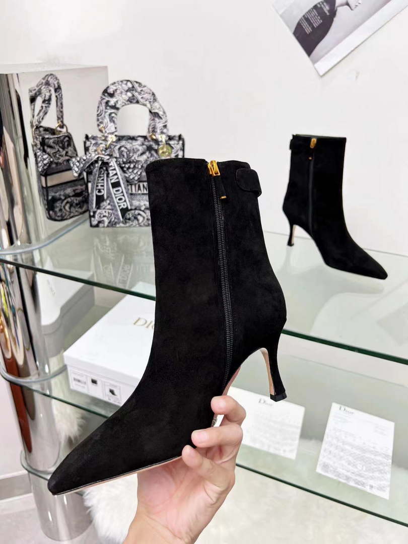Dior Women's Shoes Kci806vvv_S900 D-Fame Heeled Ankle Boot 192350