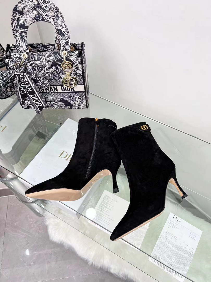 Dior Women's Shoes Kci806vvv_S900 D-Fame Heeled Ankle Boot 192350