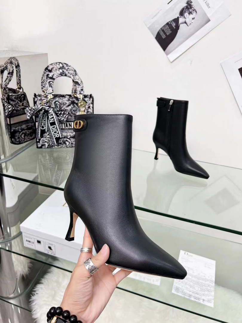 Dior Women's Shoes Kci806vvv_S900 D-Fame Heeled Ankle Boot 192350