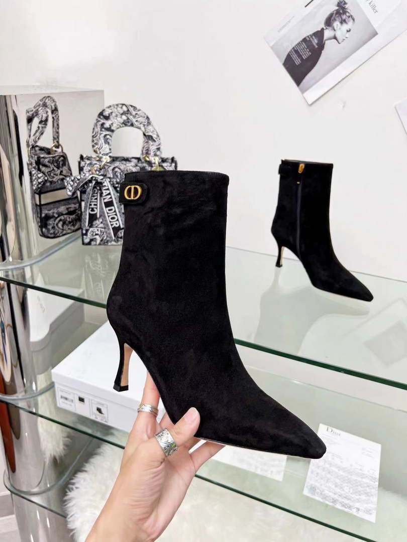 Dior Women's Shoes Kci806vvv_S900 D-Fame Heeled Ankle Boot 192350