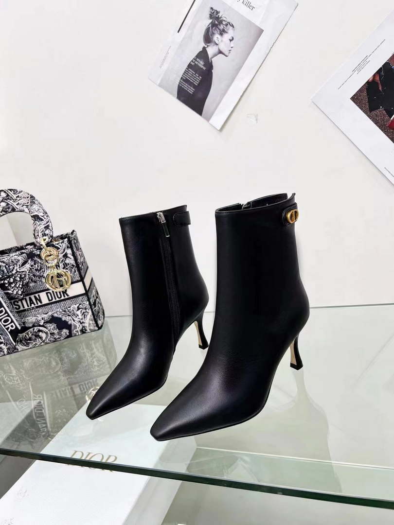 Dior Women's Shoes Kci806vvv_S900 D-Fame Heeled Ankle Boot 192350
