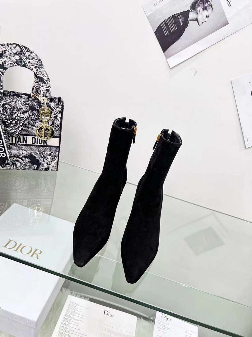 Dior Women's Shoes Kci806vvv_S900 D-Fame Heeled Ankle Boot 192350