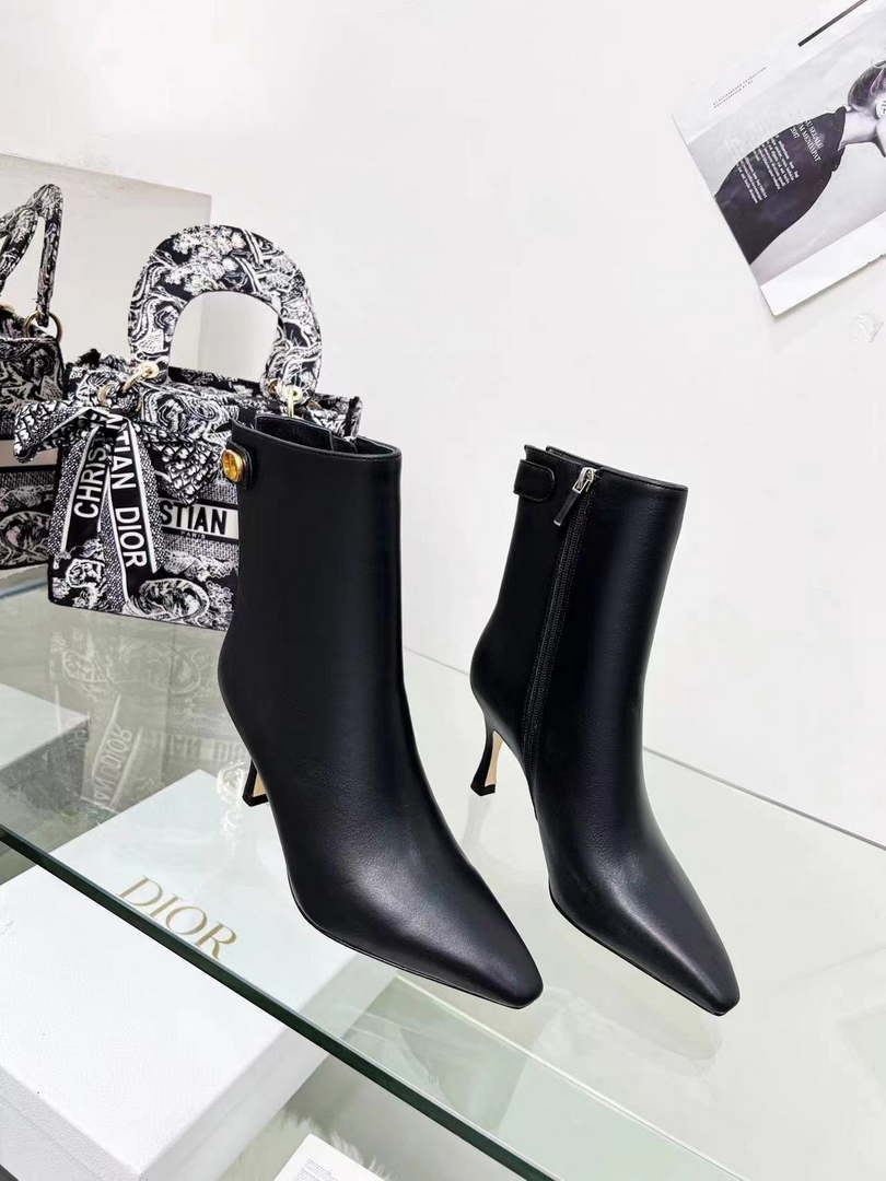 Dior Women's Shoes Kci806vvv_S900 D-Fame Heeled Ankle Boot 192350