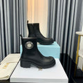 Dior Women's Shoes KCI770VSO_S900 Black Dior Symbol Ankle Boot - 35 - View 1