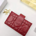 Dior S0074 Wallet Lady dior 5-Gusset card holder Red - shop2bag