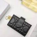 Dior S0074 Wallet Lady dior 5-Gusset card holder Black - shop2bag
