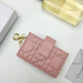 Dior S0074 Wallet Lady dior 5-Gusset card holder Pink - shop2bag