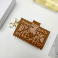 Dior S0074 Wallet Lady dior 5-Gusset card holder Brown Patent Cannage Calfskin - shop2bag