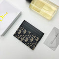 Dior S2098 Wallet 30 Montaigne card holder M928 Dior Oblique Jacquard Blue