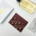 Dior S2098 Wallet 30 Montaigne card holder M928 Dior Oblique Jacquard Red