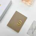 Dior S2098 Wallet 30 Montaigne card holder M928 Apricot Grained Calfskin