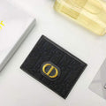 Dior S2098 Wallet 30 Montaigne card holder M928 Black