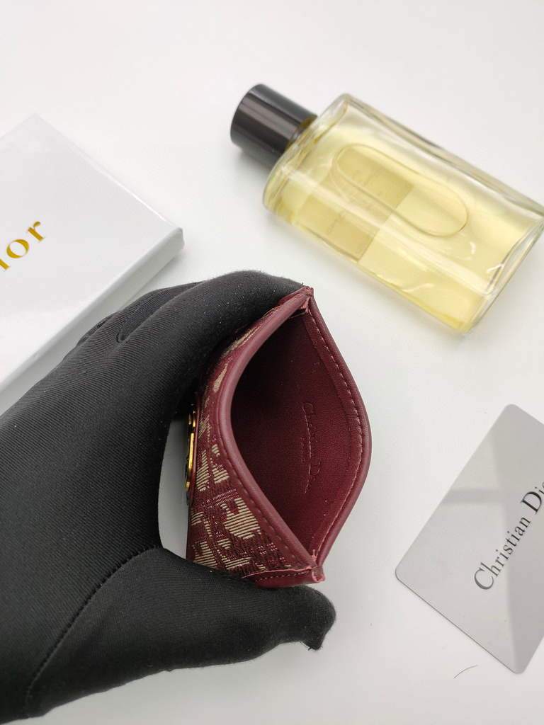 Dior S2098 Wallet 30 Montaigne card holder M928 Wine Red