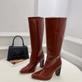 Fendi Women Shoes 8W8348AKXOF1GAA Cut High-heeled blue FF chenille boots 191947 - 35 - View 1