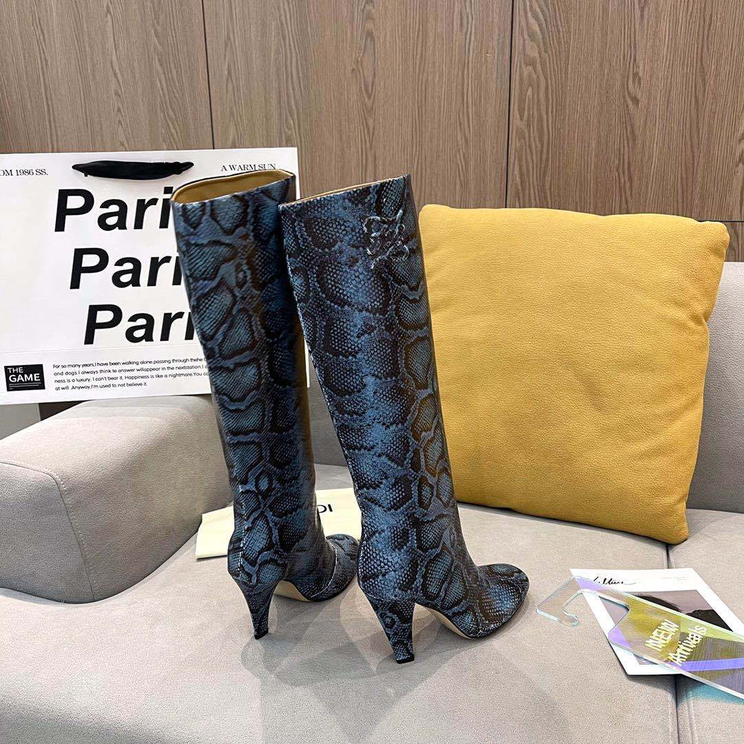 Fendi Women Shoes Cut Multicolor leather high-heeled boots 192491