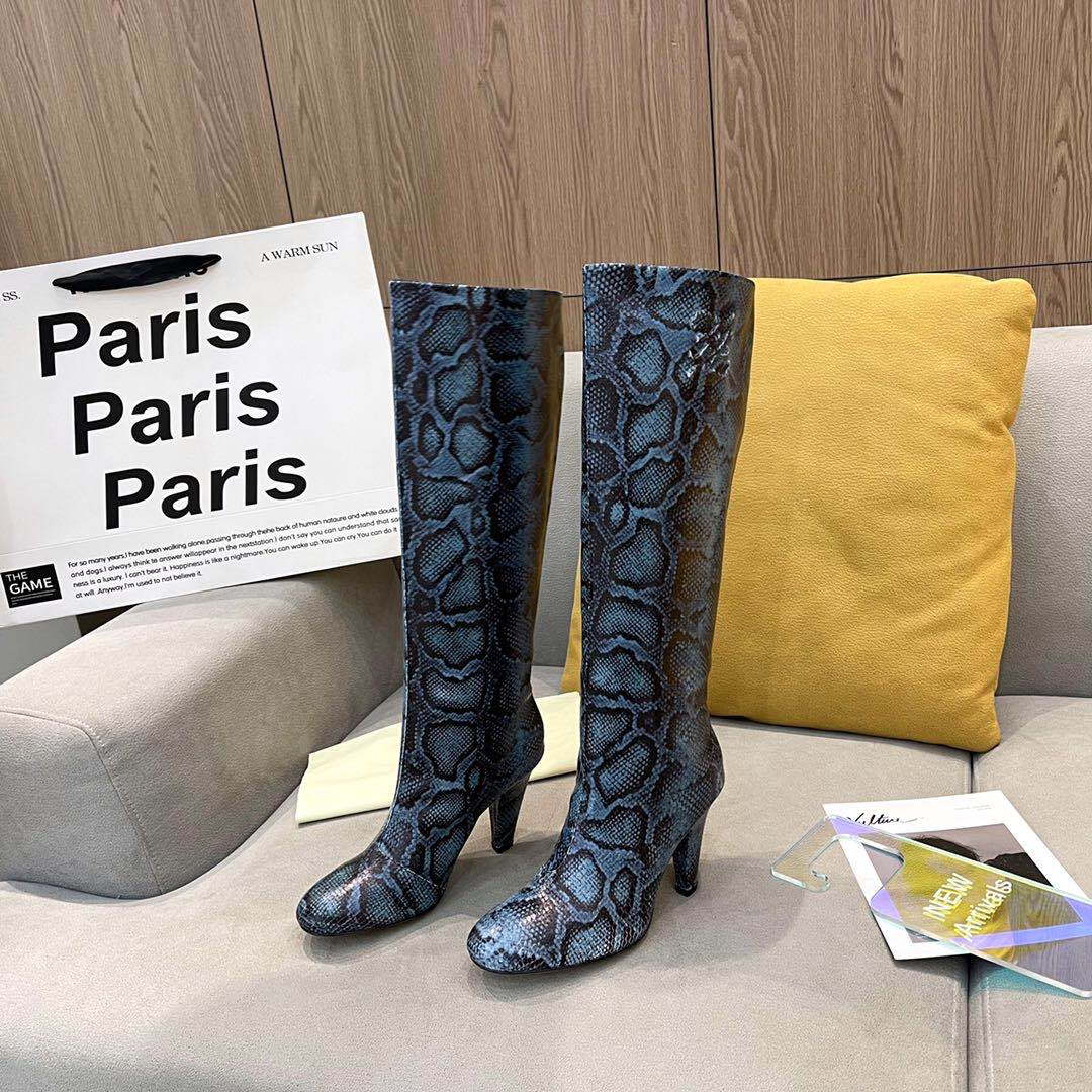 Fendi Women Shoes Cut Multicolor leather high-heeled boots 192491
