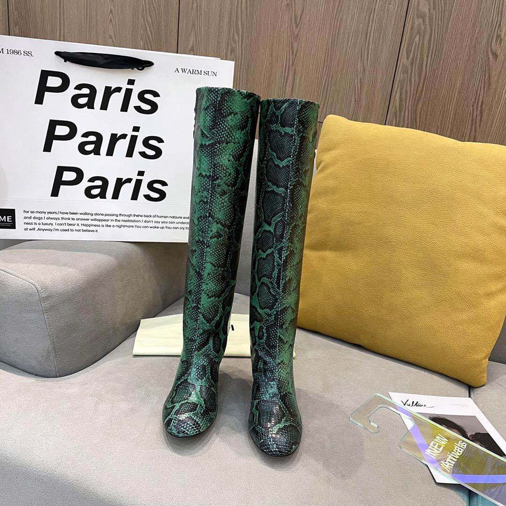 Fendi Women Shoes Cut Multicolor leather high-heeled boots 192492