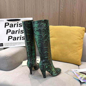 Fendi Women Shoes Cut Multicolor leather high-heeled boots 192492 - 35 - View 4