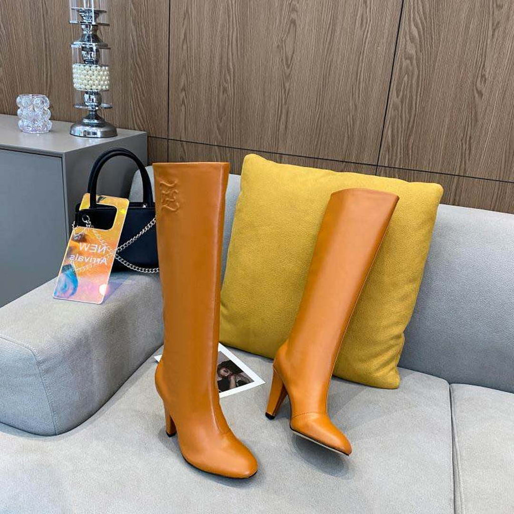 Fendi Women Shoes Cut Multicolor leather high-heeled boots 192495