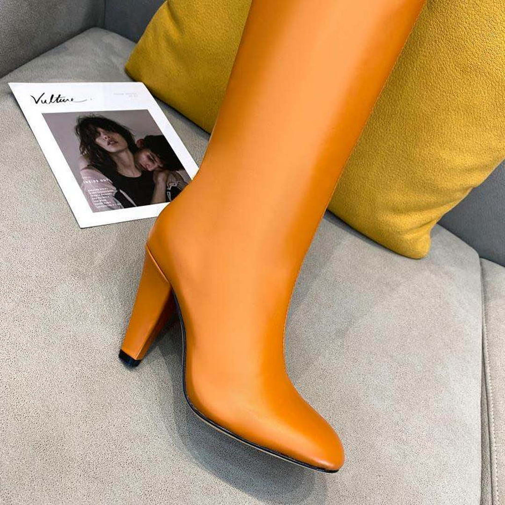 Fendi Women Shoes Cut Multicolor leather high-heeled boots 192495