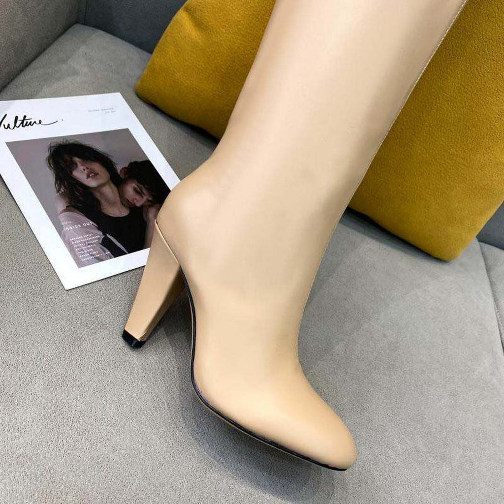 Fendi Women Shoes Cut Multicolor leather high-heeled boots 192496