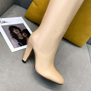 Fendi Women Shoes Cut Multicolor leather high-heeled boots 192496 - 35 - View 3