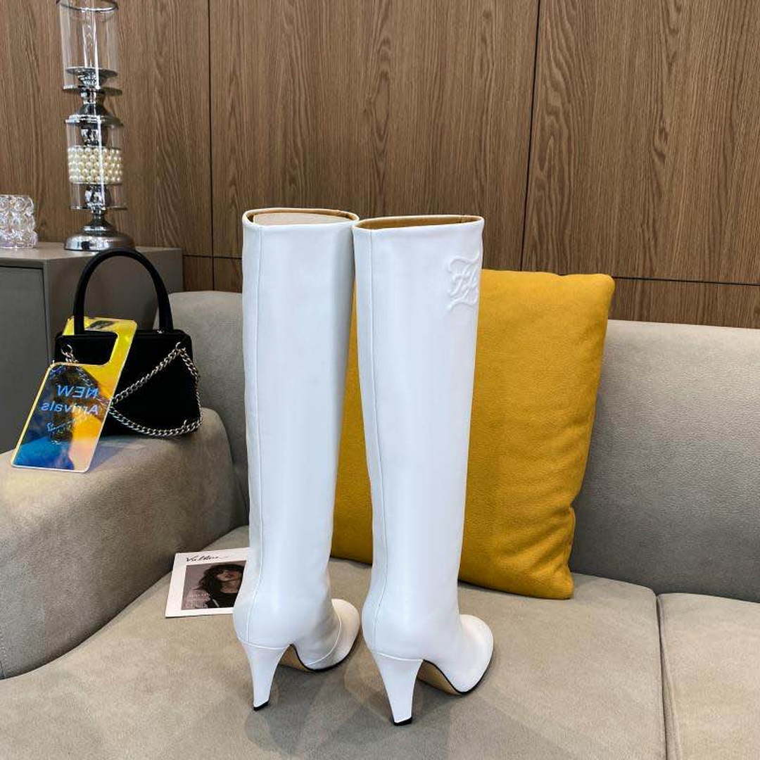 Fendi Women Shoes Cut Multicolor leather high-heeled boots 192497